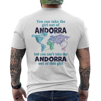 Reubicación De Andorra Chica Orgullosa De Andorra In Mangas Camiseta Hombre Estampado Espalda - Regaloses