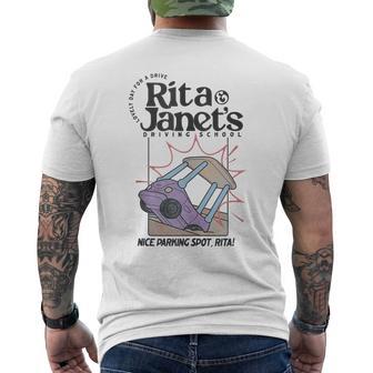 Rita Janet's Driving School Nice Parking Spot Rita Men's T-shirt Back Print - Monsterry