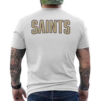 Saints Bold Comfort Colors Crop Top Men's T-shirt Back Print - Thegiftio UK