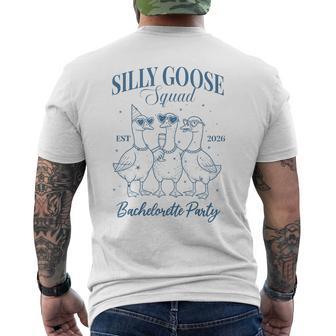 Silly Goose Squad Bachelorette Party 2026 Goose Bride Crew Men's T-shirt Back Print | Seseable UK