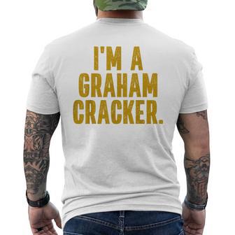 Smores Halloween Costume I'm A Graham Cracker Instant Lazy Halloween Costume Party Men's T-shirt Back Print - Thegiftio UK
