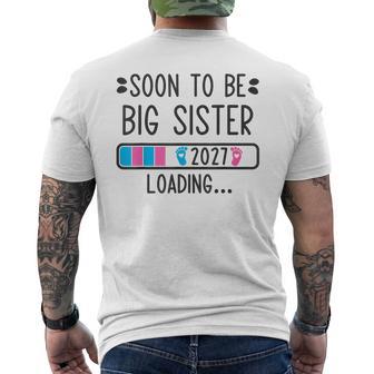 Soon To Be Bigister 2027 Cargando Anuncio De Embarazo Camiseta Hombre Estampado Espalda - Regaloses