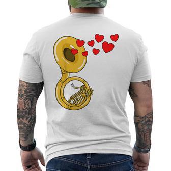 Soubassophoneaint-Valentin Cuivres Mariage T-shirt imprimé au dos - Cadeauxyz