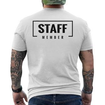 Staff Member Personal Team In Mangas Camiseta Hombre Estampado Espalda - Regaloses