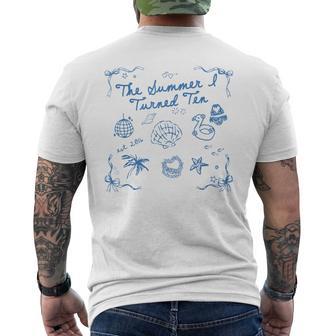 Summer I Turned Ten Year Old Est 2016 10Th Birthday Men's T-shirt Back Print - Monsterry AU