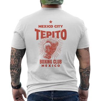 Tepito Ciudad De México Boxing Club México Boxeo Camiseta Hombre Estampado Espalda - Regaloses