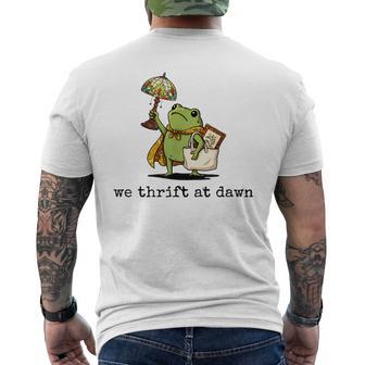 We Thrift At Dawn Thrifting Frog Lover Graphic Collector Men's T-shirt Back Print - Monsterry UK