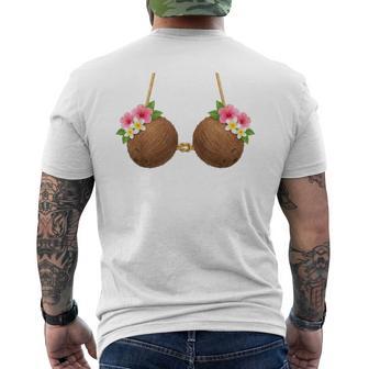 Tiki Luau Hula Hawaiian Coconut Bra With Coconut Breasts Men's T-shirt Back Print | Seseable UK