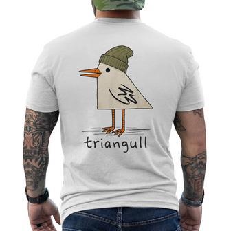 Triangull Triangle Seagull Bird Pun Beach Men's T-shirt Back Print - Thegiftio UK