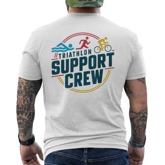 Triathlon Inspired Support Crew Related Triathlete Men's T-shirt Back Print - Thegiftio UK