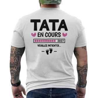 Tuas Être Future Tata Annonce Grossesse Tata En Cours 2027 T-shirt imprimé au dos - Cadeauxyz