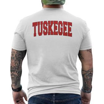 Tuskegee Al Alabama Varsity Style Usa Vintage Sports Comfort Colors Crop Top Men's T-shirt Back Print - Thegiftio UK
