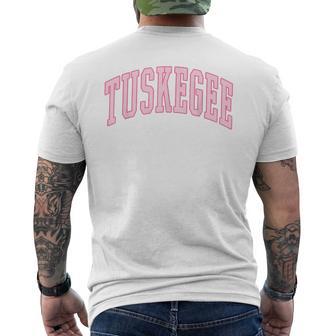 Tuskegee Vintage Preppy Varsity Pink Sports Men's T-shirt Back Print - Thegiftio UK