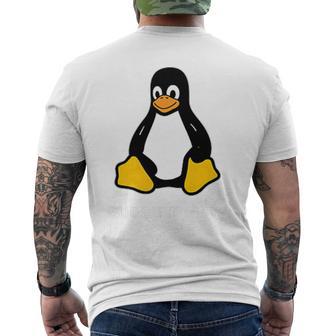 Tux Linux Penguin -Udo Rm -RfComputadoras Informáticas Camiseta Hombre Estampado Espalda - Regaloses