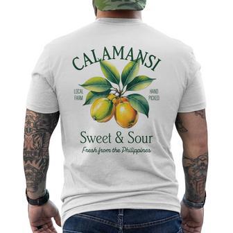 Vintage Calamansi Filipino Fruit Philippines Men's T-shirt Back Print - Thegiftio UK