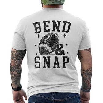 Vintage Game Day Football Touchdown Bend And Snap Boys Men's T-shirt Back Print - Thegiftio UK