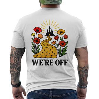 We're Off Yellow Brick Road Witch Halloween Costume Men's T-shirt Back Print - Thegiftio UK