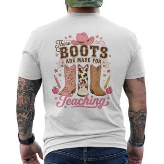 Western These Boots Are Made For Teaching Cowgirl Men's T-shirt Back Print | Seseable UK