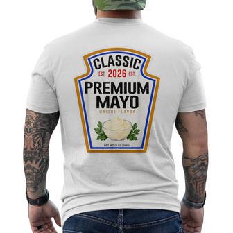 White Mayonnaise Halloween Costume Couples Men's T-shirt Back Print - Thegiftio UK
