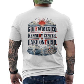 Women's Gulf Of Mexico Kennedy Center Lake Ontario Vintage Retro Men's T-shirt Back Print | Seseable UK