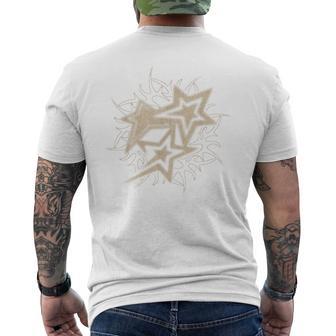 Y2k Grungetars 2000S Beige Tattoointage Graphic Camiseta Hombre Estampado Espalda - Regaloses