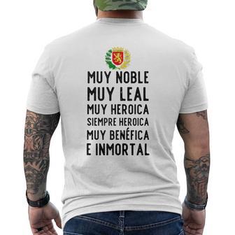 Zaragoza Escudo Muy Noble El Pilar In Mangas Camiseta Hombre Estampado Espalda - Regaloses