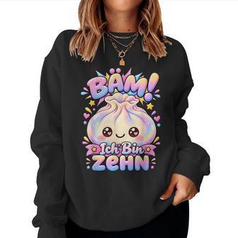 10 Geburtstag Mädchen Dumpling Bäm Ich Bin Zehn Sweatshirt Frauen - Geschenkecke