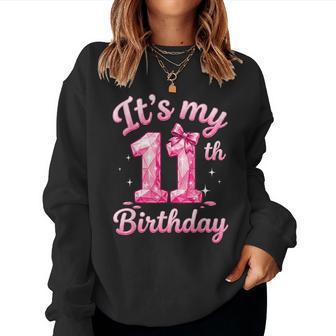 11Th Birthday Girls Eleven Years Old It's My 11 Bday Women Sweatshirt | Seseable UK