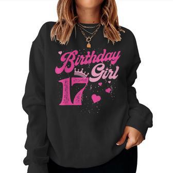 17 Geburtstag Mädchen Krone 17 Jahre Alt Bday Sweatshirt Frauen - Geschenkecke