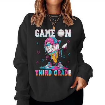 3Rd Grade First Day Of Third Grade Baseball Drip For Boys Women Sweatshirt - Thegiftio UK