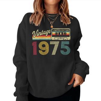 51 Cumpleaños 51 Años Hombre Intage 1975 Regalo Cuello Sudadera Mujer - Regaloses