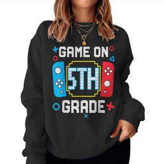 5Th Grade For Boys Back To School First Day Of Fifth Grade Women Sweatshirt - Thegiftio UK