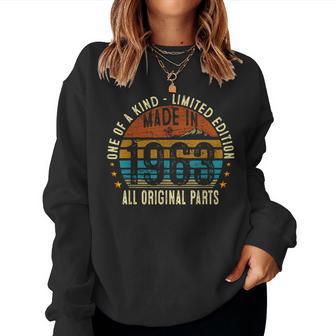 63Th Birthday Vintage 1963 Original Parts Women Sweatshirt - Thegiftio UK