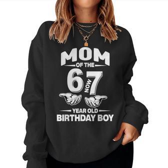 7 Year Old Birthday I Was 6 Now I'm 7 67 Meme Mom Women Sweatshirt - Thegiftio UK