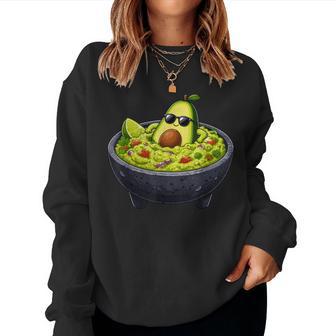 Aguacate Fresco En Guacamole Bowl Fiesta Mexicana Sudadera Mujer - Regaloses