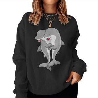 Amante De Los Delfines Niños Es Es Sudadera Mujer - Regaloses