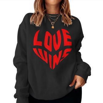 Amor Gana Mensaje Positivo Regalo Gráfico Para Es Y Niñas Sudadera Mujer - Regaloses