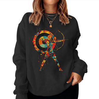 Arquero Artístico Hombres Y Es Tiro Con Arco Amor Sudadera Mujer - Regaloses