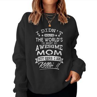 Most Awesome Mom Christmas Ideas For Mom Women Sweatshirt | Seseable UK