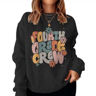Back To School Fourth Grade Crew 4Th Grade Teacher Women Sweatshirt - Thegiftio UK