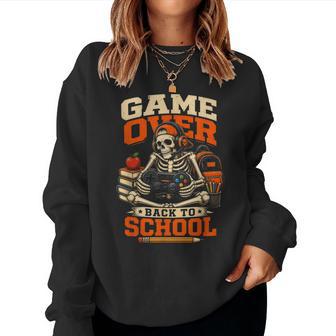 Back To School Kindergarten First Grade Skeleton Gaming Boys Women Sweatshirt - Thegiftio UK