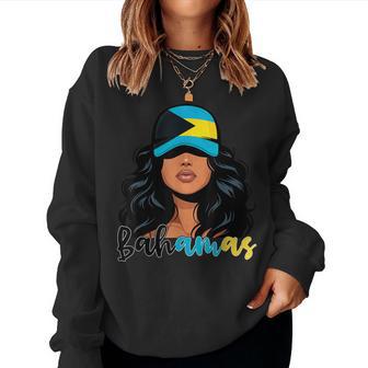 Bahamian Girl Bahamas Flag Proud Bahamian Women Women Sweatshirt - Thegiftio UK