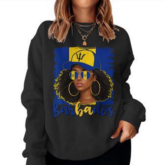 Bajan Girl Barbados Flag Proud Barbadian Women Women Sweatshirt - Thegiftio UK