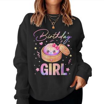 Birthday Girl Cute Rainbow Dumpling Kawaii Anime Girls Kids Women Sweatshirt - Thegiftio UK