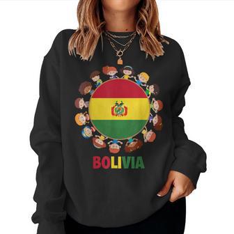 Bolivian Flag Hispanic Heritage Month Bolivia Kids Boy Girls Women Sweatshirt - Thegiftio UK