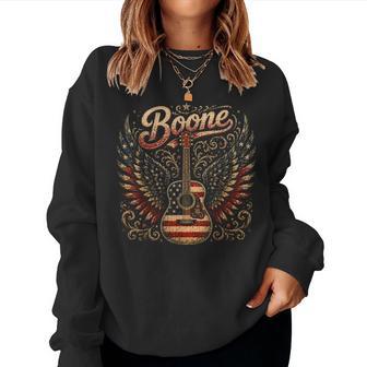 Boone Lover Vibes America Flag Artistic For Women Women Sweatshirt - Thegiftio UK