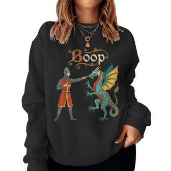 Boop Medieval Knight Dragon Ren Faire Kids Women Sweatshirt - Thegiftio UK