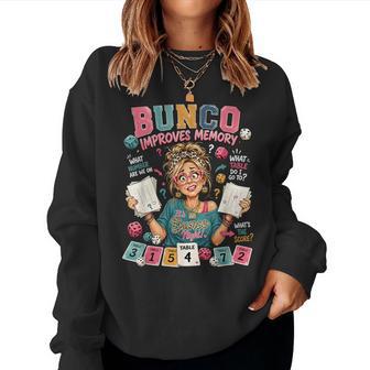 Bunco Improves Memory Bunco Night Dice Game Women Women Sweatshirt - Thegiftio UK