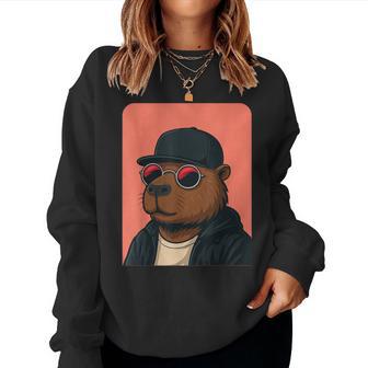 Capybara Con Gafas Deol Para Hombres Y Es Capybara Gráfica Sudadera Mujer - Regaloses