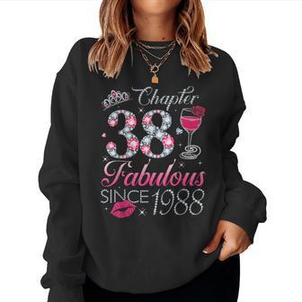 Chapter 38 Fabulous Since 1988 38Th Birthday For Women Women Sweatshirt - Thegiftio UK